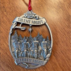 Harley Davidson HOG 1997 Pewter Ornament - Silent Night Harley Night